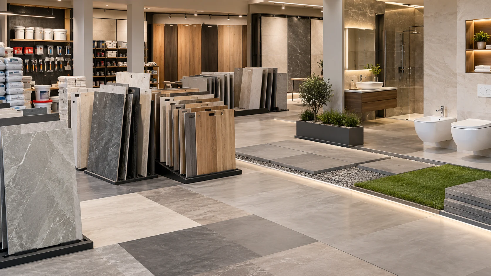 Baustoffe und Innenausbau Showroom
