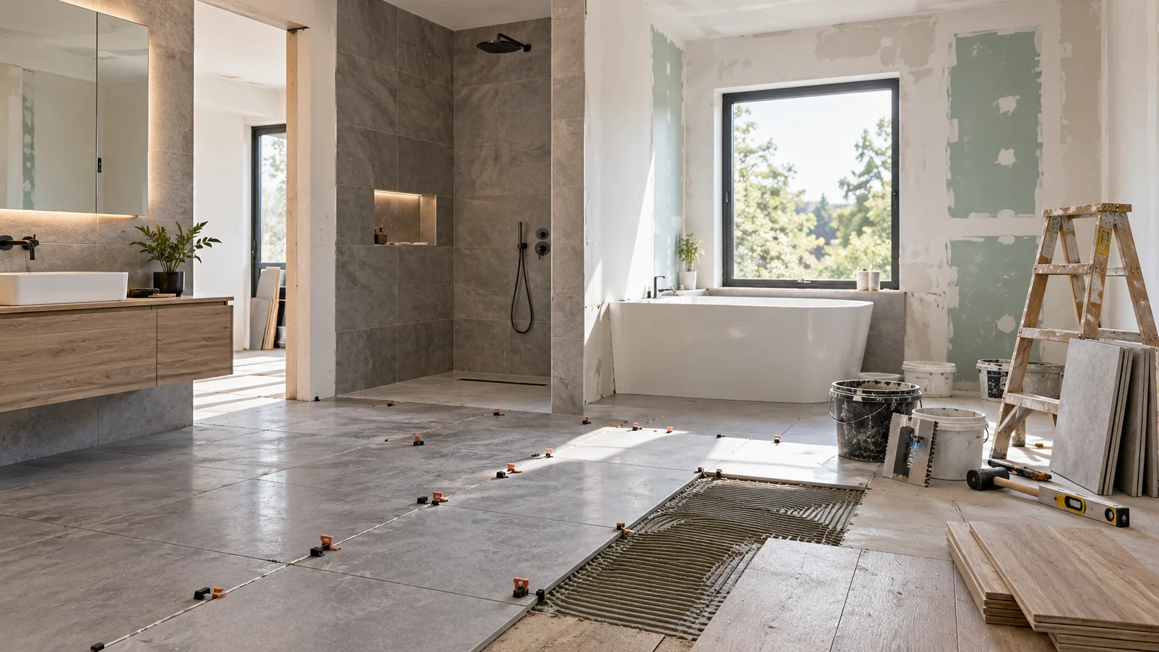 Renovierung eines Badezimmers